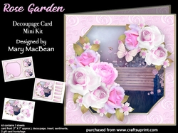 Rose Garden - Decoupage Card Mini Kit