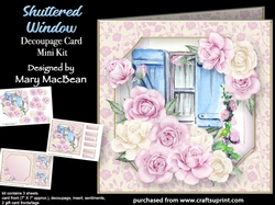 Shuttered Window - Decoupage Card Mini Kit