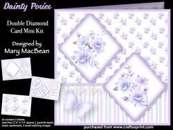 Dainty Posies - Double Diamond Card Mini Kit