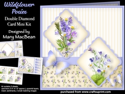 Wildflower Posies - Double Diamond Card Mini Kit