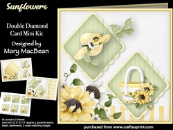 Sunflowers - Double Diamond Card Mini Kit