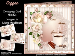 Coffee - Decoupage Card Mini Kit