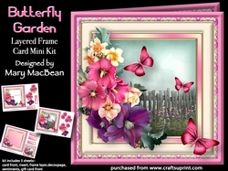 Butterfly Garden - Layered Frame Card Mini Kit
