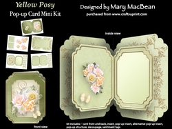 Yellow Posy - Pop-up Card Mini Kit