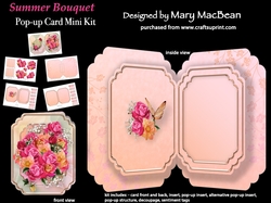 Summer Bouquet - Pop-up Card Mini Kit