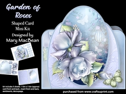 Garden of Roses - Shaped Card Mini Kit