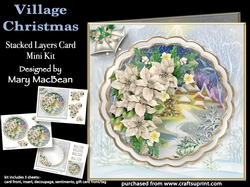 Village Christmas - Stacked Layers Card Mini Kit