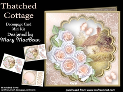 Thatched Cottage - Decoupage Card Mini Kit
