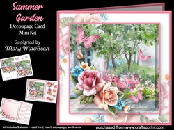 Summer Garden - Decoupage Card Mini Kit