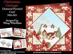 Christmas Cottage - Diamond Pyramid Card Mini Kit