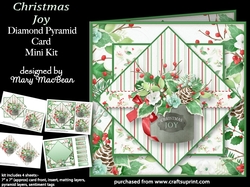 Christmas Joy - Diamond Pyramid Card Mini Kit