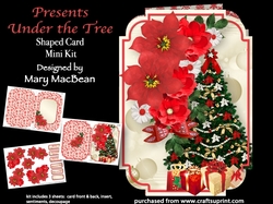 Presents Under the Tree - Shaped Card Mini Kit
