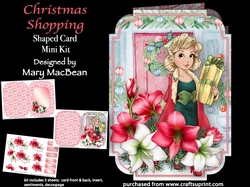 Christmas Shopping - Shaped Card Mini Kit