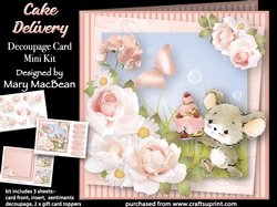 Cake Delivery - Decoupage Card Mini Kit