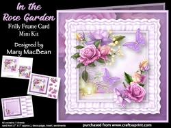 In the Rose Garden - Frilly Frame Card Mini Kit