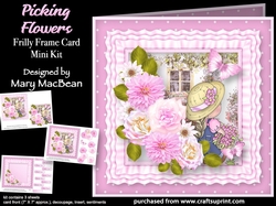 Picking Flowers - Frilly Frame Card Mini Kit