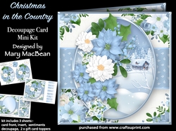 Christmas in the Country - Decoupage Card Mini Kit