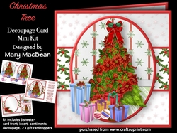 Christmas Tree - Decoupage Card Mini Kit