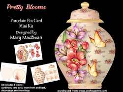 Pretty Blooms - Porcelain Pot Card Mini Kit