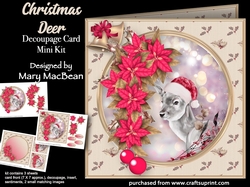Christmas Deer - Decoupage Card Mini Kit