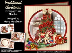 Traditional Christmas - Decoupage Card Mini Kit