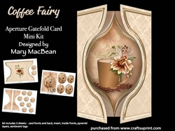 Coffee Fairy - Aperture Gatefold Card Mini Kit