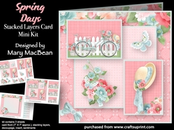 Spring Days - Stacked Layers Card Mini Kit
