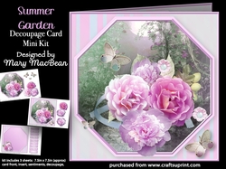 Summer Garden - Decoupage Card Mini Kit