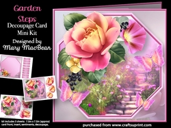 Garden Steps - Decoupage Card Mini Kit