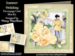 Summer Holiday - Decoupage Card Mini Kit