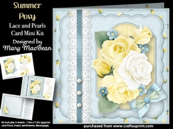 Summer Posy - Lace and Pearls Card Mini Kit