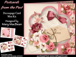 Postcards from the Past - Decoupage Card Mini Kit