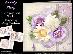 Pretty Posy - Decoupage Card Mini Kit