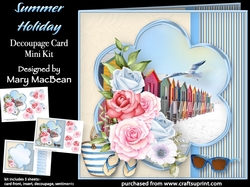 Summer Holiday - Decoupage Card Mini Kit