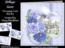 Village Lane - Decoupage Card Mini Kit