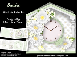 Daisies - Clock Card Mini Kit