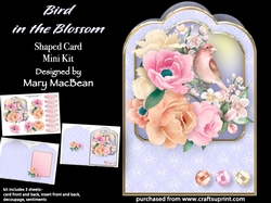 Bird in the Blossom - Shaped Card Mini Kit