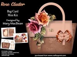 Rose Cluster - Bag Card Mini Kit