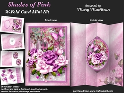 Shades of Pink - W-Fold Card Mini Kit