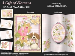 A Gift of Flowers - W-Fold Card Mini Kit
