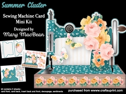 Summer Cluster - Sewing Machine Card Mini Kit
