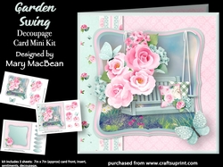 Garden Swing - Decoupage Card Mini Kit