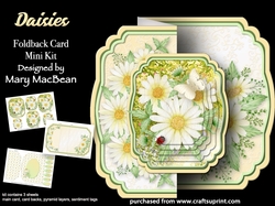 Daisies - Foldback Card Mini Kit