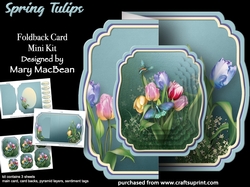 Spring Tulips - Foldback Card Mini Kit