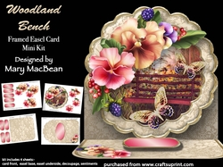 Woodland Bench - Framed Easel Card Mini Kit