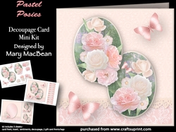 Pastel Posies - Decoupage Card Mini Kit