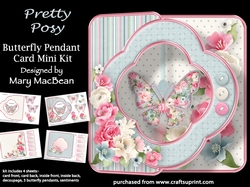 Pretty Posy - Butterfly Pendant Card Mini Kit