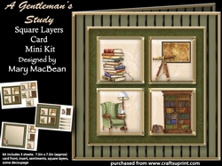A Gentlemans Study - Square Layers Card Mini Kit