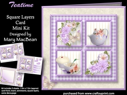 Teatime - Square Layers Card Mini Kit