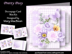 Pretty Posy - Decoupage Card Mini Kit